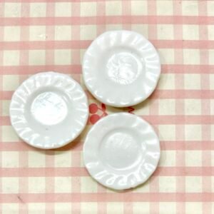 White Plate Sets of 6 pc