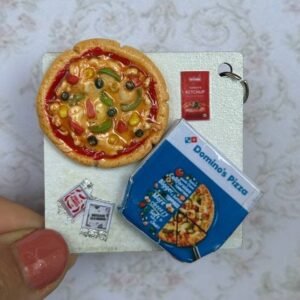 Veg Pizza Miniature Magnet