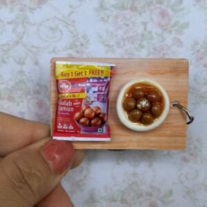 Gulab Jamun Miniature Fridge Magnet