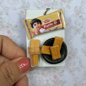 Tea and Parle G Biscuits Miniature Magnet