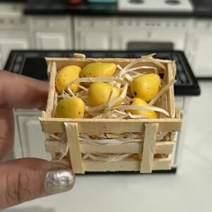 Mango basket 3D miniature with magnetic