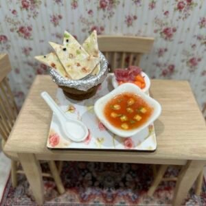 Paneer naan Miniature Fridge Magnet