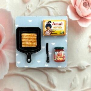 Miniature Bread & Jam Magnet