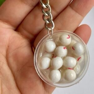 Miniature Rasgulla Keychain