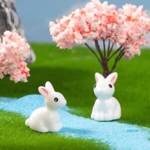 Tiny White Bunny Rabbits (1pc)