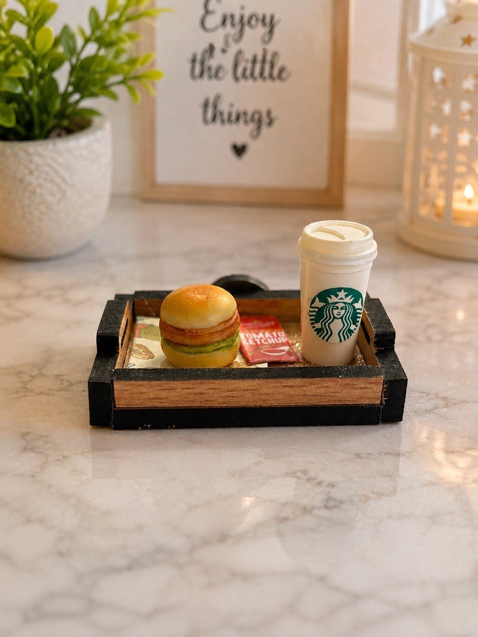 Mini Burger & Coffee Magnet 1