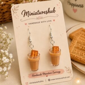 Miniature Chai Biscuit Earrings