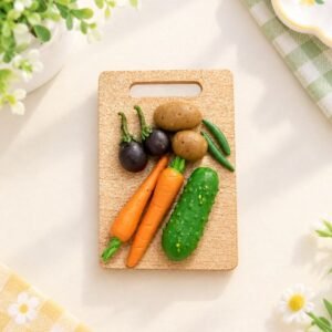 Miniature Chopping Board With Vegetables